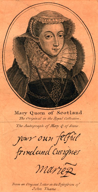 Maria, regina di Scozia, 1542-1587 da Unbekannt