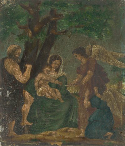 Maria con Bambino tra angeli e San Giovanni Battista da Unbekannt