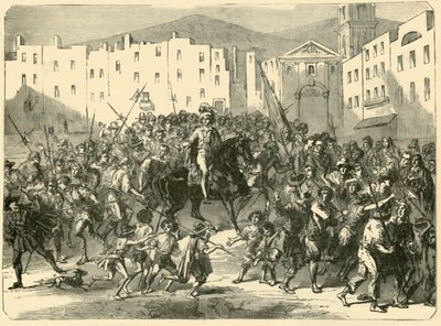 Masaniello arringa il popolo di Napoli, 7 luglio 1647 da Unbekannt