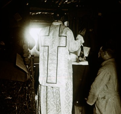 Messa nelle trincee, c1914-c1918 da Unbekannt