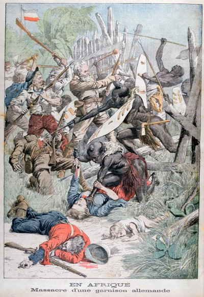 Massacro di una guarnigione tedesca in Damaraland, Africa sud-occidentale, 1903 da Unbekannt