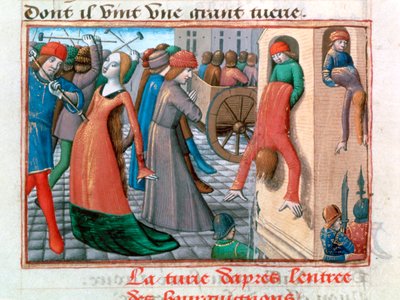 Massacro degli Armagnacchi da parte dei Borgognoni, Parigi, 1418, 1484 da Unbekannt