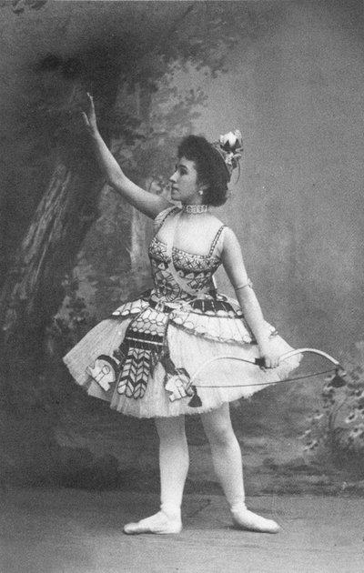 Matilda Kschessinska come Principessa Aspicia nel balletto La figlia del faraone da Unbekannt