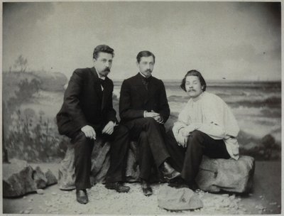 Maxim Gorky, Ivan Bunin e Nikolai Teleshov, 1900 da Unbekannt