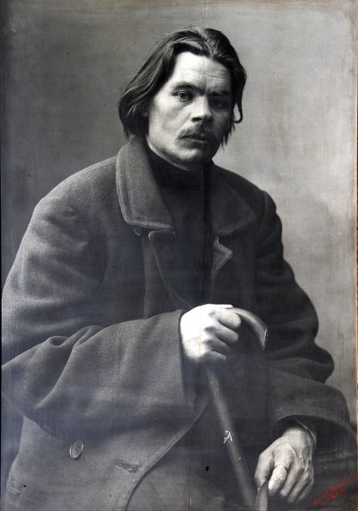 Maxim Gorky, autore russo, c1901-c1902 da Unbekannt