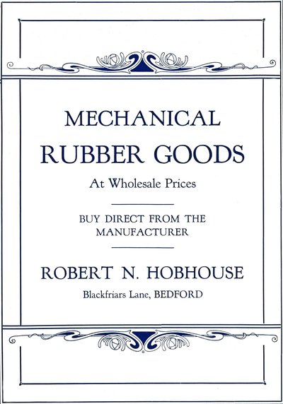 Prodotti in gomma meccanica - annuncio di Robert N. Hobhouse, 1916 da Unbekannt