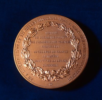 Medaglia commemorativa di Claude Bernard, fisiologo francese, XIX secolo da Unbekannt