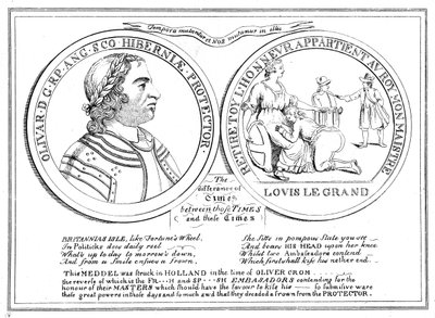 Medaglia del tempo di Oliver Cromwell, XVII secolo da Unbekannt