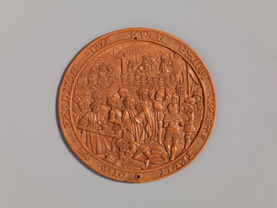 Medaglione con il tradimento di Gesù, inizio XVI secolo da Unbekannt