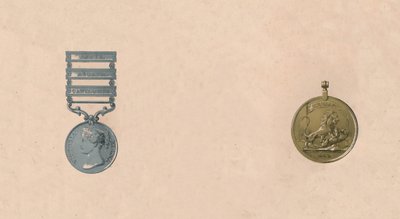 Medaglie per battaglie in India, c1911 da Unbekannt