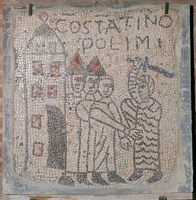Mosaico medievale del sacco di Costantinopoli, V secolo da Unbekannt