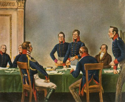 Riunione della Commissione di Riorganizzazione a Königsberg, 9 luglio 1807, 1936 da Unbekannt