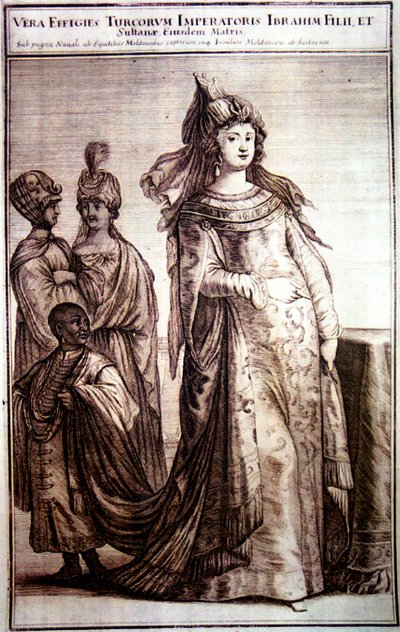 Mehpeyker Sultan con i suoi servitori di corte da Unbekannt