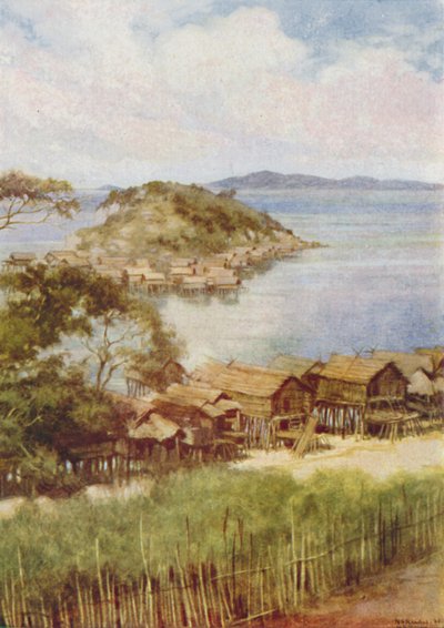 Villaggio melanesiano, 1924 da Unbekannt