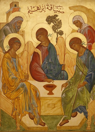 Icona melchita: Trinità di Abramo, Nazareth, Israele da Unbekannt