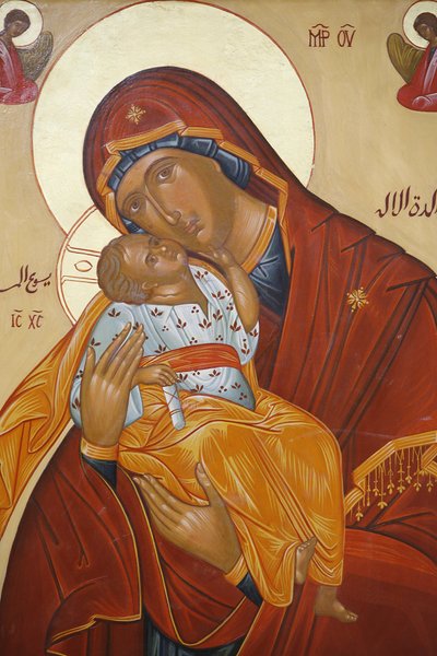 Icona melchita: Vergine e Bambino, Nazareth, Israele da Unbekannt