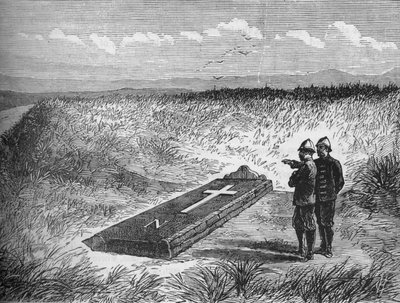 Pietra commemorativa nel luogo dove fu ucciso il principe Luigi Napoleone, c1880 da Unbekannt
