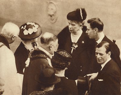 Memoriale per suo padre svelato, Castello di Windsor, 23 aprile 1937 da Unbekannt