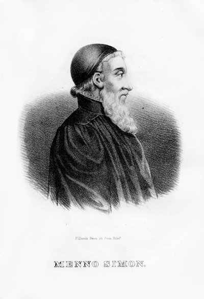 Menno Simons, leader religioso anabattista olandese da Unbekannt