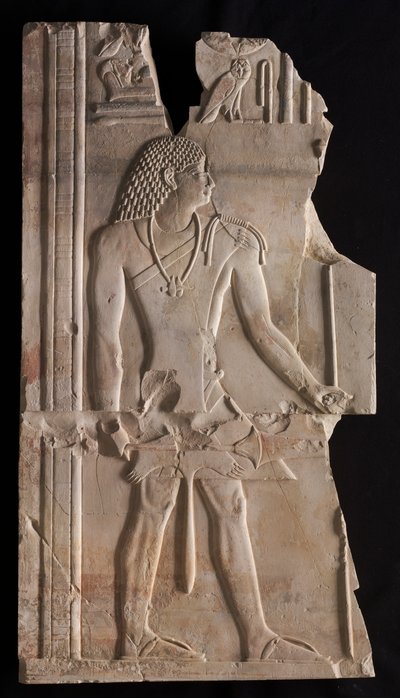 Mentuemhat come sacerdote con bastone e scettro, c. 667-647 a.C. da Unbekannt
