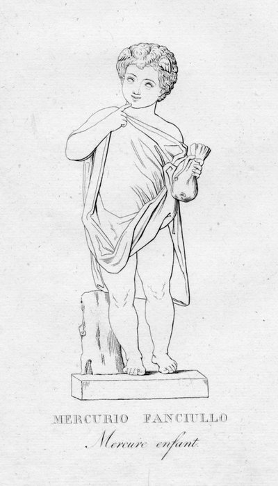 Mercurio Fanciullo, c1850 da Unbekannt