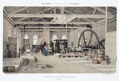 Metalli, zinco, laminatoio di zinco, St Louis, vicino a Bray, Francia da Unbekannt