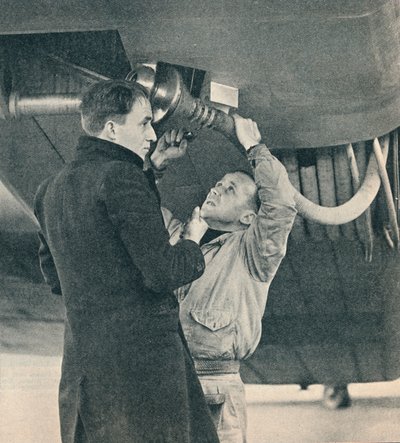Metodo di rifornimento aereo ideato da Sir Alan Cobham, c. 1936-1937 da Unbekannt