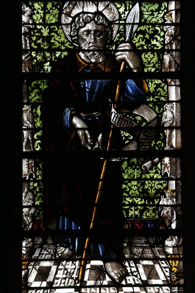 Cattedrale di Metz. Vetrata di Thiebaut de Lixheim 1504. Apostolo, Metz, Francia da Unbekannt