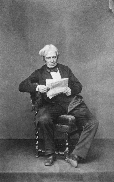 Michael Faraday, fisico e chimico britannico, c1850-1867 da Unbekannt