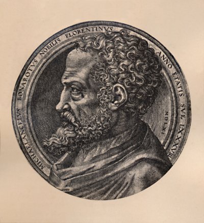 Michelangelo Buonarroti, artista e architetto italiano, XVI secolo, 1894 da Unbekannt