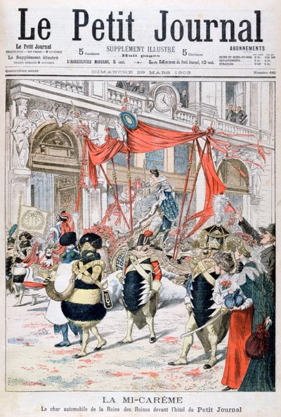 Carro allegorico di metà Quaresima della regina delle regine, 1903 da Unbekannt