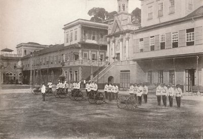Polizia militare: una sezione di mitragliatrici, 1914 da Unbekannt