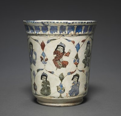 Bicchiere Minai con principi seduti, 1180-1220 da Unbekannt
