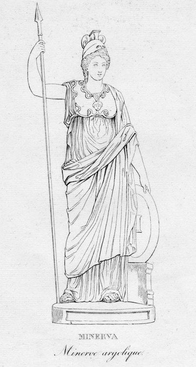 Minerva Minerve argolique, c1850 da Unbekannt