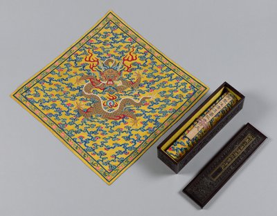 Mescolanza di Acque Chiare e Torbide alla Confluenza dei Fiumi Jing e Wei, 1736-95 da Unbekannt