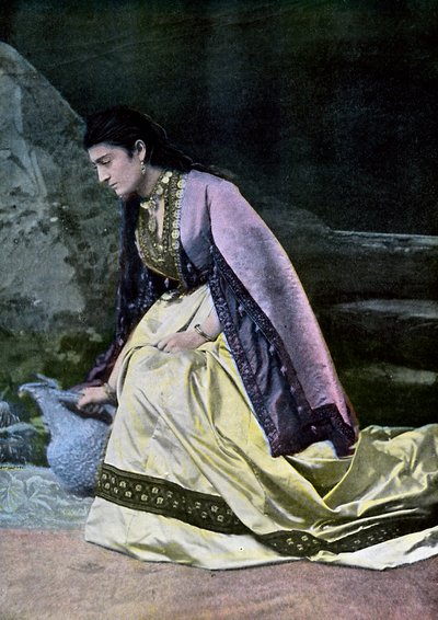 Donna mingreliana che raccoglie acqua, c1890 da Unbekannt