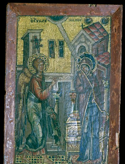 Miniatura bizantina del mosaico dell