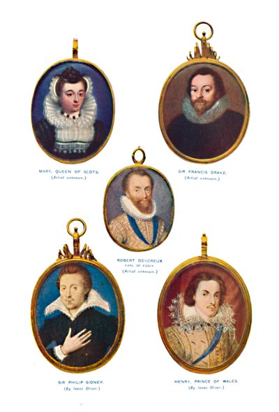 Miniature del Periodo Elisabettiano Victoria and Albert Museum, c1580-1610, 1903 da Unbekannt