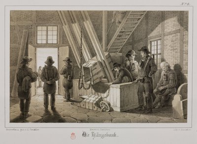 Miniere, giacimenti di metalli Testata di una miniera, Germania, c 1851 da Unbekannt