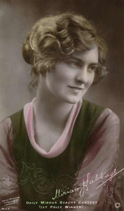 Miriam Babbage, c1880-1950 - Vincitrice del concorso di bellezza del Daily Mirror, c1930 da Unbekannt