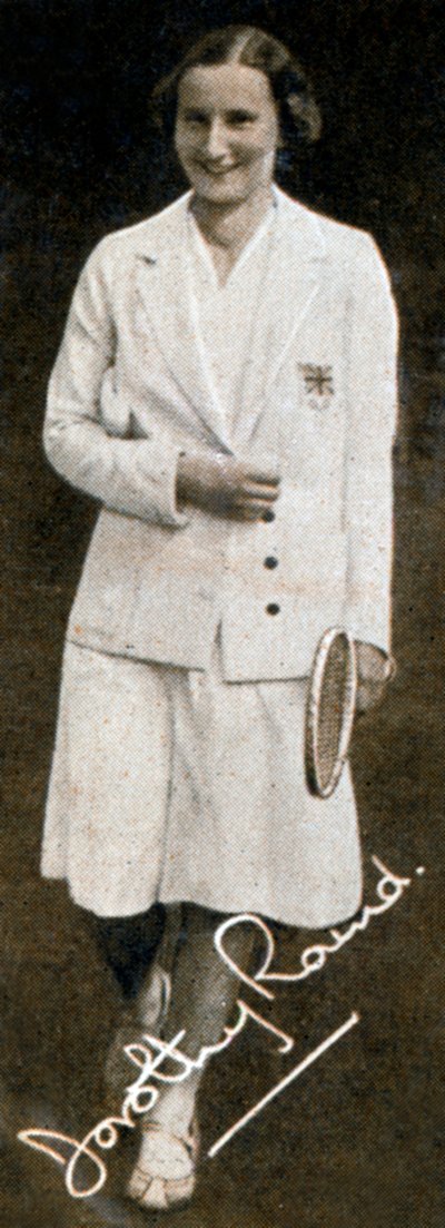 Miss Dorothy Round, campionessa di Wimbledon, 1934 da Unbekannt