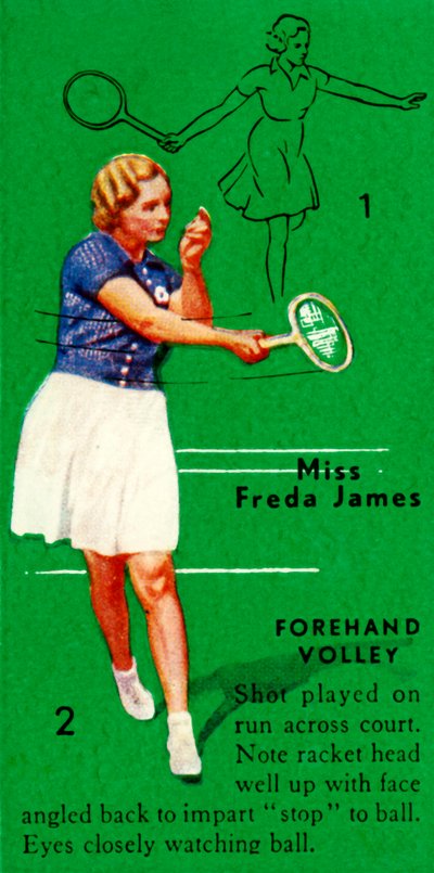 Miss Freda James - Volée di diritto, c1935 da Unbekannt