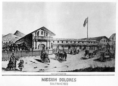 Mission Dolores, San Francisco, California, XIX secolo 1937 da Unbekannt