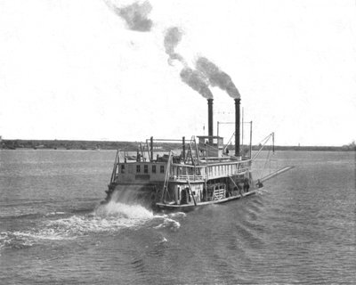 Mississippi Paddle Steamer, USA, c1900 da Unbekannt