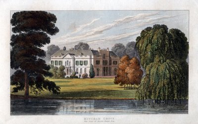 Mitcham Grove, Surrey, la residenza di Henry Hoare, c1827 da Unbekannt