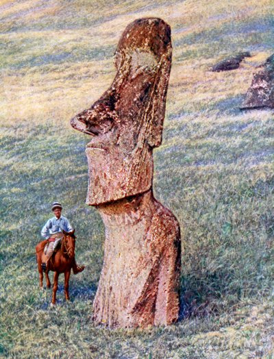 Statue Moai, Isola di Pasqua, Cile, 1933-1934 da Unbekannt