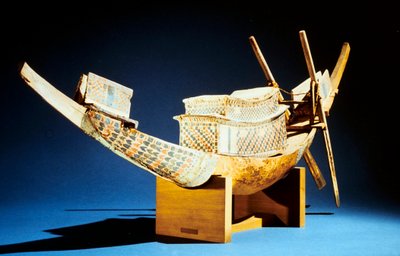 Modello di una barca, Antico Egizio, XVIII Dinastia, ca 1325 a.C. da Unbekannt