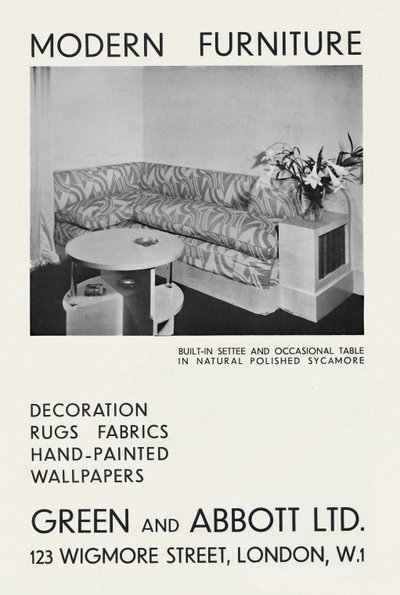 Mobili moderni - Green and Abbott Ltd., 1933 da Unbekannt