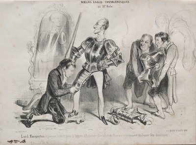 Moeurs Anglo-chevaleresques, 1839 da Unbekannt