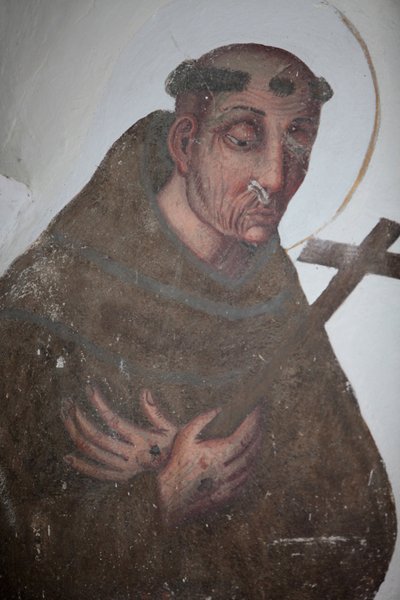 Monastero di Saorge, dipinto del XVII secolo raffigurante San Francesco d